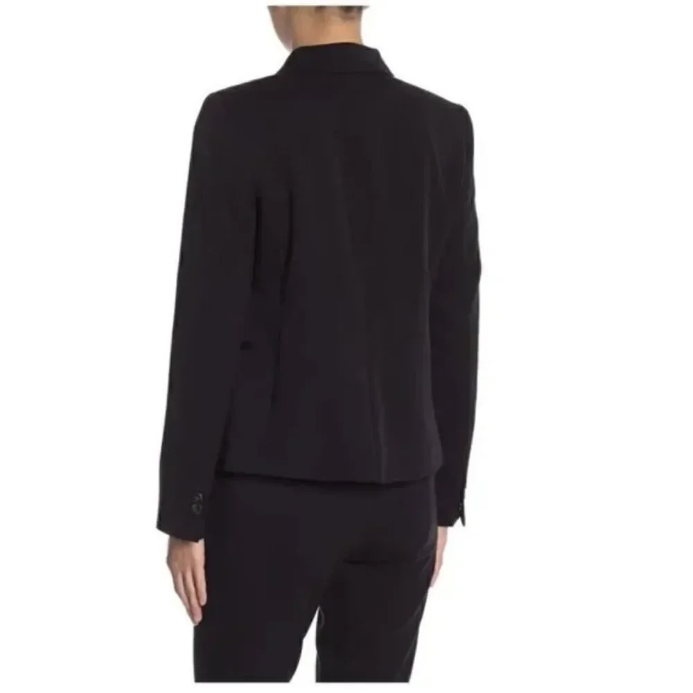 NWT J. Crew Black Label Black Blazer Small Lined Preppy 2 Button Jacket Suit